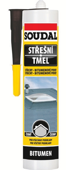 Soudal střešní tmel Bitumen 300 ml,