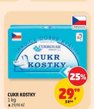 CUKR KOSTKY 1 kg  v akci