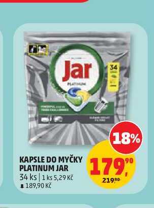 KAPSLE DO MYČKY PLATINUM JAR 34 ks