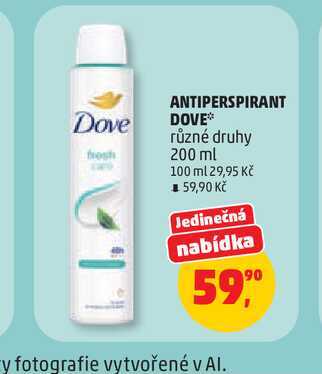 ANTIPERSPIRANT DOVE* různé druhy 200 ml