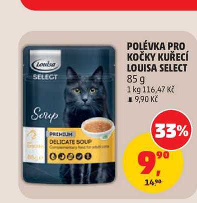 POLÉVKA PRO KOČKY KUŘECÍ LOUISA SELECT 85 g