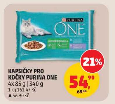 KAPSIČKY PRO KOČKY PURINA ONE 4x 85 g