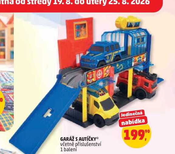 GARÁŽ S AUTÍČKY* včetně příslušenství 1 balení 