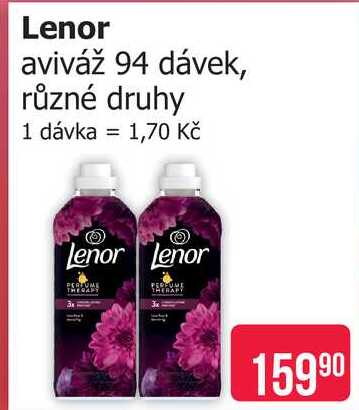 Lenor aviváž 94 dávek, různé druhy 