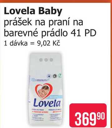 Lovela Baby prášek na praní na barevné prádlo 41 PD