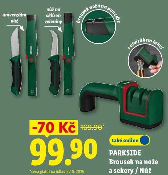 PARKSIDE Brousek na nože a sekery / Nůž 