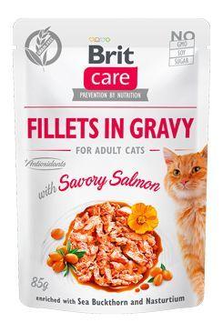 Brit Care Cat Fillets In Gravy Savory Salmon 85 g