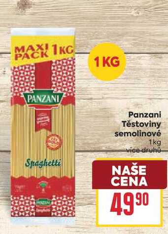 Panzani Těstoviny semolinové 1kg