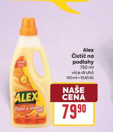 Alex Čistič na podlahy 750 ml