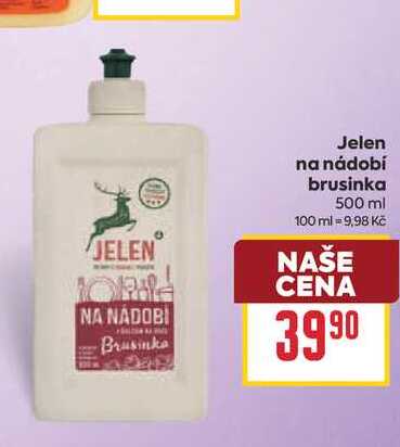 Jelen na nádobí brusinka 500 ml