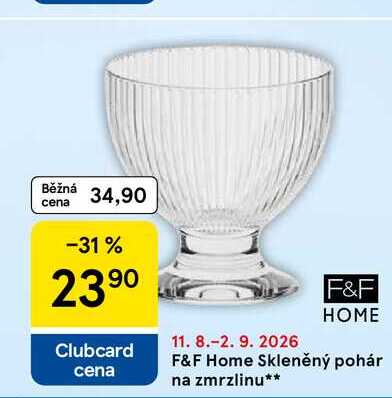 F&F Home Skleněný pohár na zmrzlinu