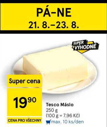 Tesco Máslo, 250 g