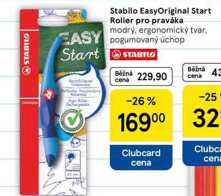 Stabilo EasyOriginal Start Roller pro praváka modrý, ergonomický tvar