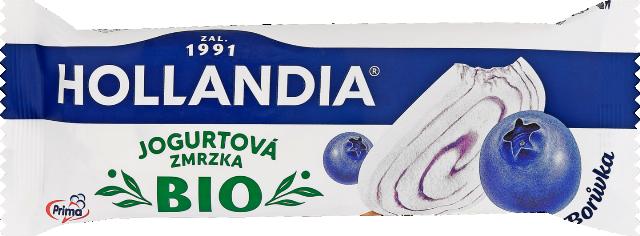 HOLLANDIA Jogurtová zmrzlina s borůvkovým toppingem