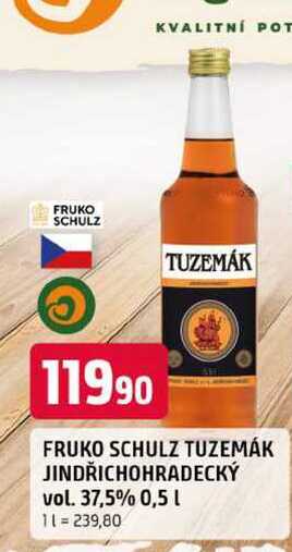SCHULZ TUZEMÁK JINDŘICHOHRADECKÝ vol. 37,5% 0,5 l