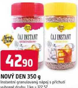 NOVÝ DEN 350 g Instantní granulovaný nápoj s příchutí vybrané druhy