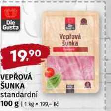 VEPŘOVÁ ŠUNKA standardní 100 g