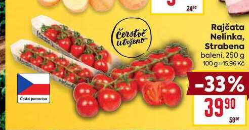 Rajčata Nelinka, Strabena balení, 250 g