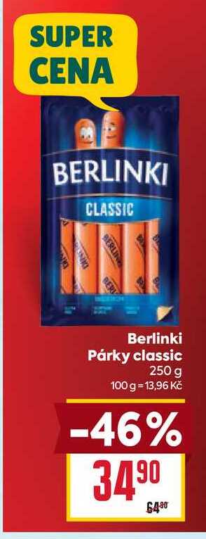 Berlinki Párky classic 250 g