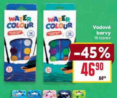 Vodové barvy 16 barev