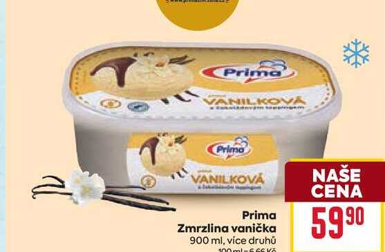Prima Zmrzlina vanička 900 ml