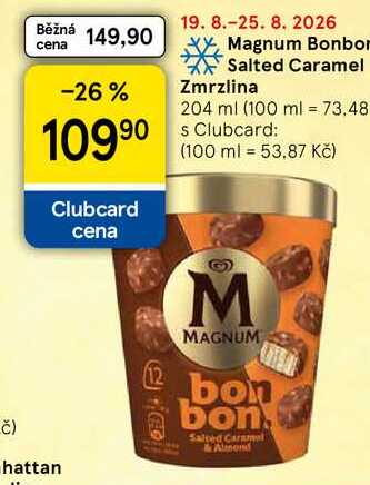 Magnum Bonbor Salted Caramel Zmrzlina, 204 ml