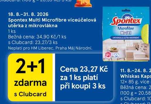 Spontex Multi Microfibre víceúčelová utěrka z mikrovlákna, 1 ks