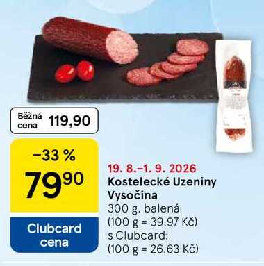 Kostelecké Uzeniny Vysočina, 300 g
