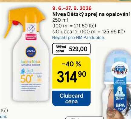 Nivea Dětský sprej na opalování, 250 ml