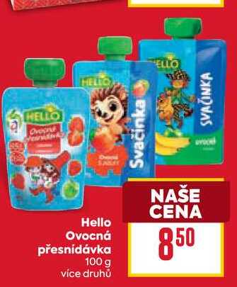 Hello Ovocná přesnídávka 100 g