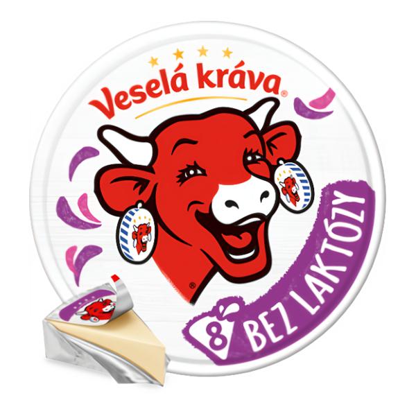 Veselá Kráva Bez laktózy Tavený sýr (8 ks)