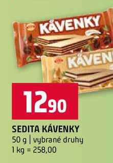 SEDITA KÁVENKY 50 g vybrané druhy 