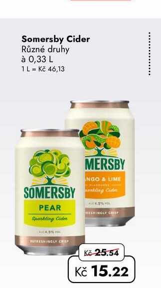 Somersby Cider Různé druhy à 0,33 L   