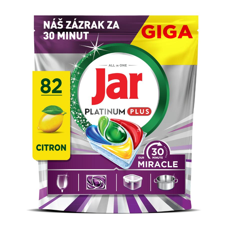 Jar Our 30 Minute Miracle Platinum Plus kapsle do myčky 82 ks