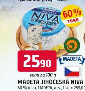 MADETA JIHOČESKÁ NIVA 60% tuku, 100g