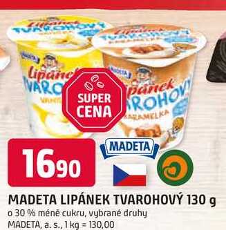 MADETA LIPÁNEK TVAROHOVÝ 130 g 