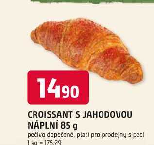 CROISSANT S JAHODOVOU NÁPLNÍ 85 g