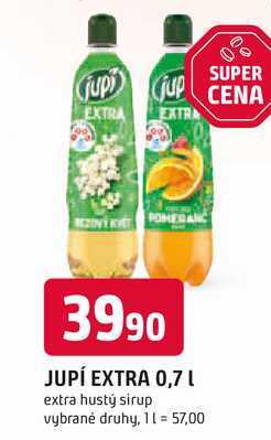 Jupí Extra Ovocný sirup 0,7, vybrané druhy 0.7l