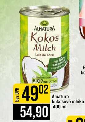 Alnatura kokosové mléko 400 ml
