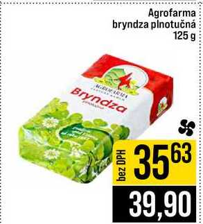 Agrofarma bryndza plnotučná 125 g