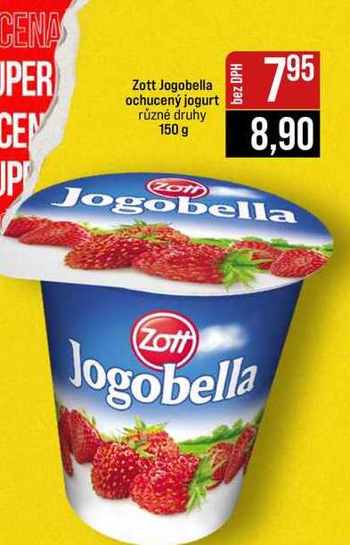 Zott Jogobella ochucený jogurt různé druhy 150 g