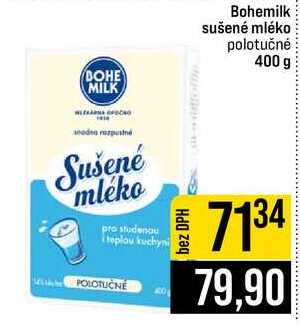 Bohemilk sušené mléko polotučné 400 g