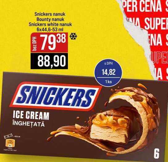 Snickers nanuk Bounty nanuk Snickers white nanuk 6x44,6-53 ml 