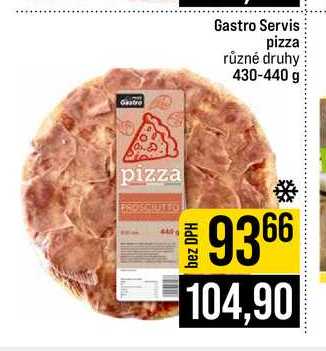 Gastro Servis pizza různé druhy 430-440 g 