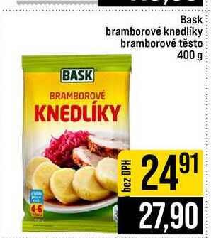 Bask bramborové knedlíky bramborové těsto 400g 