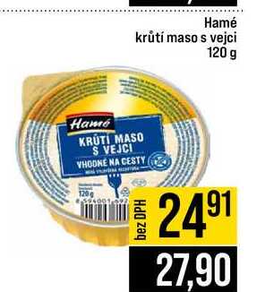 Hamé krůtí maso s vejci 120 g