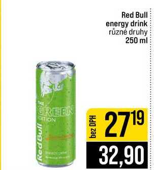 Red Bull energy drink různé druhy 250 ml