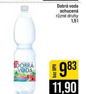 Dobrá voda ochucená různé druhy 1,5l