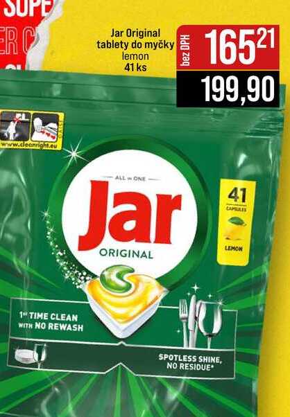 Jar Original tablety do myčky lemon 41 ks