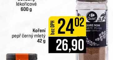 Koření pepř černý mletý 42 g 